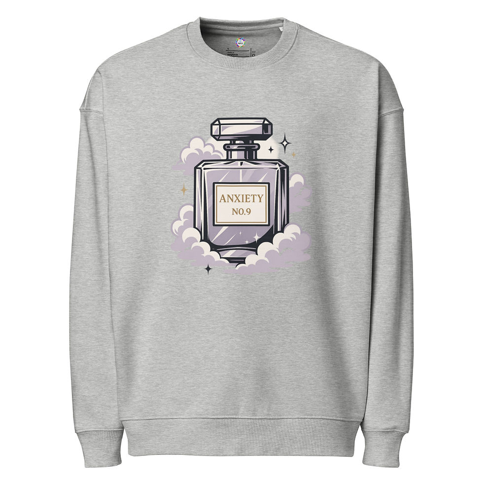 Thumbnail: Anxiety Unisex organic oversized sweatshirt
