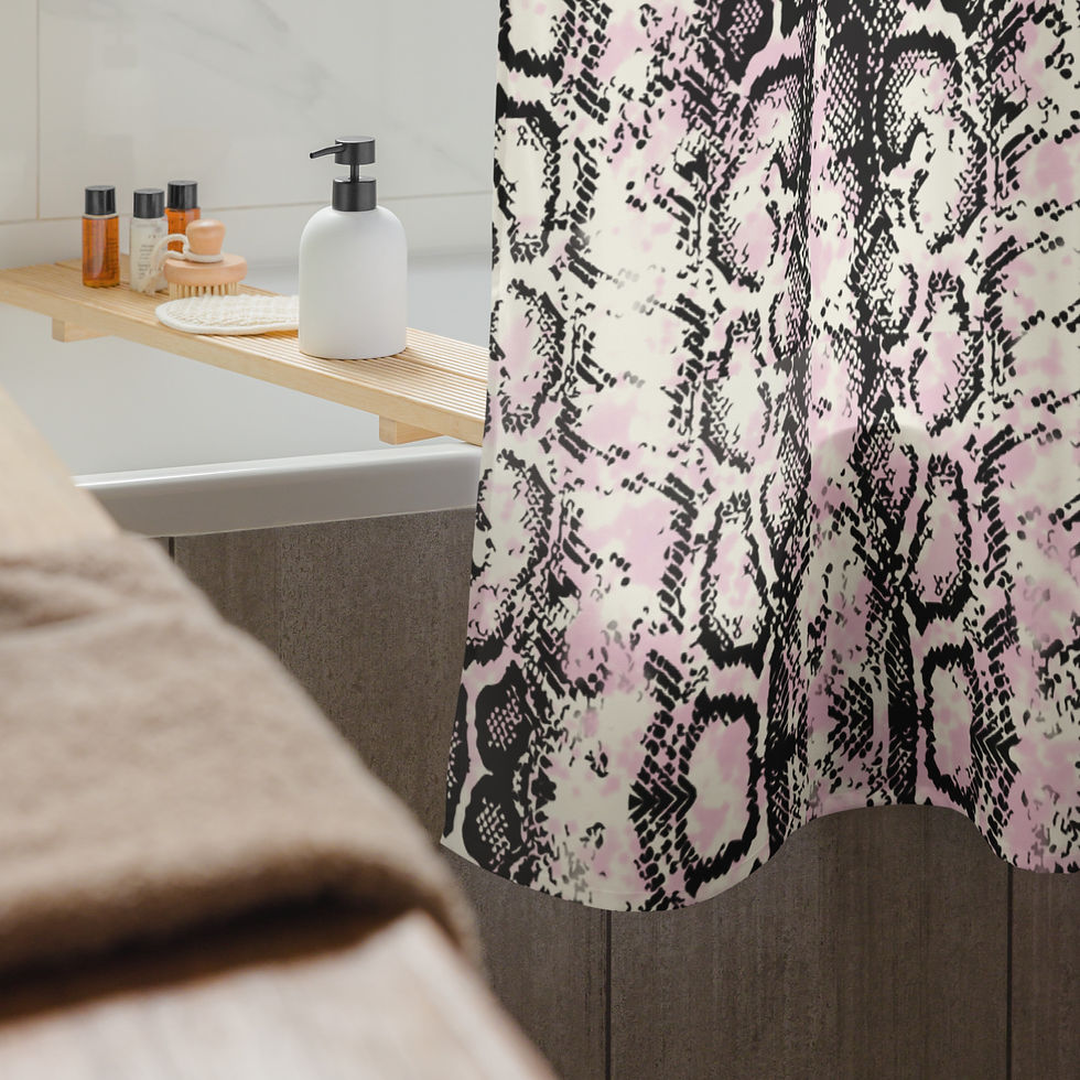 Snake Print Shower curtain