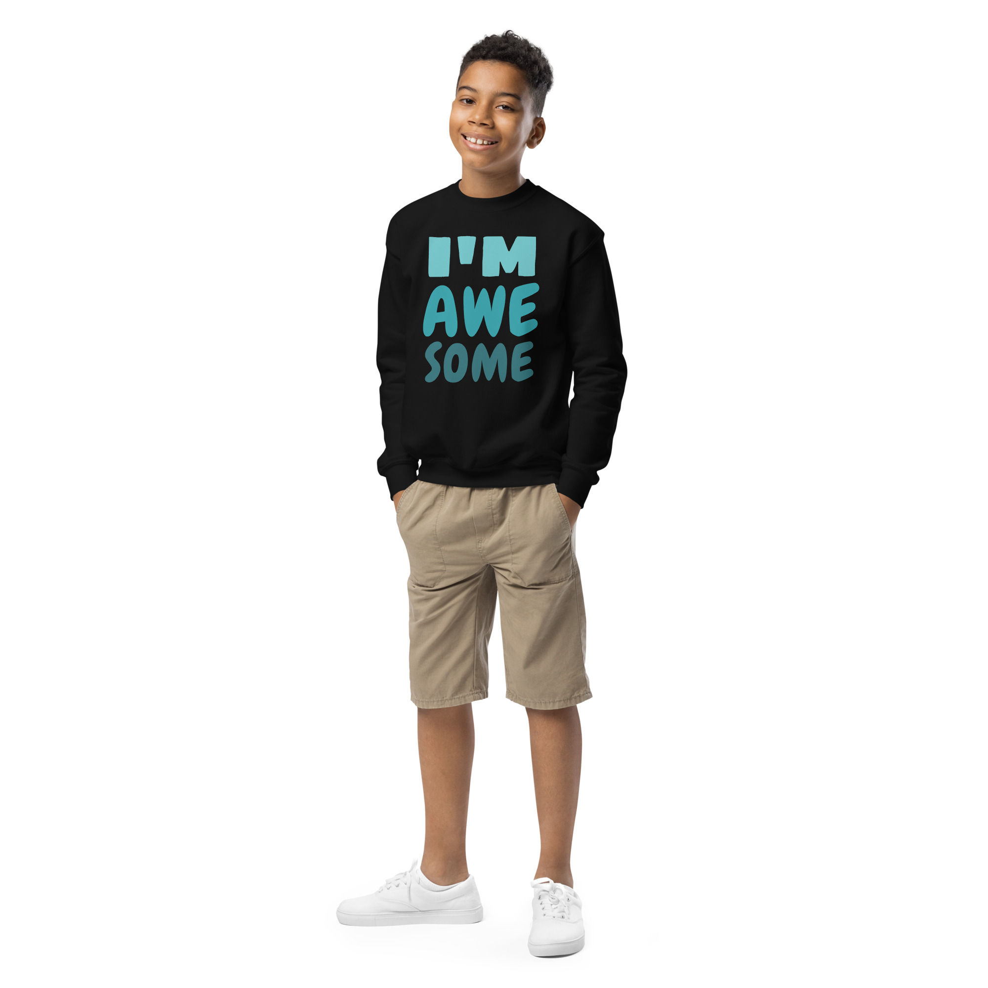 Boy's I'm Awesome crewneck sweatshirt