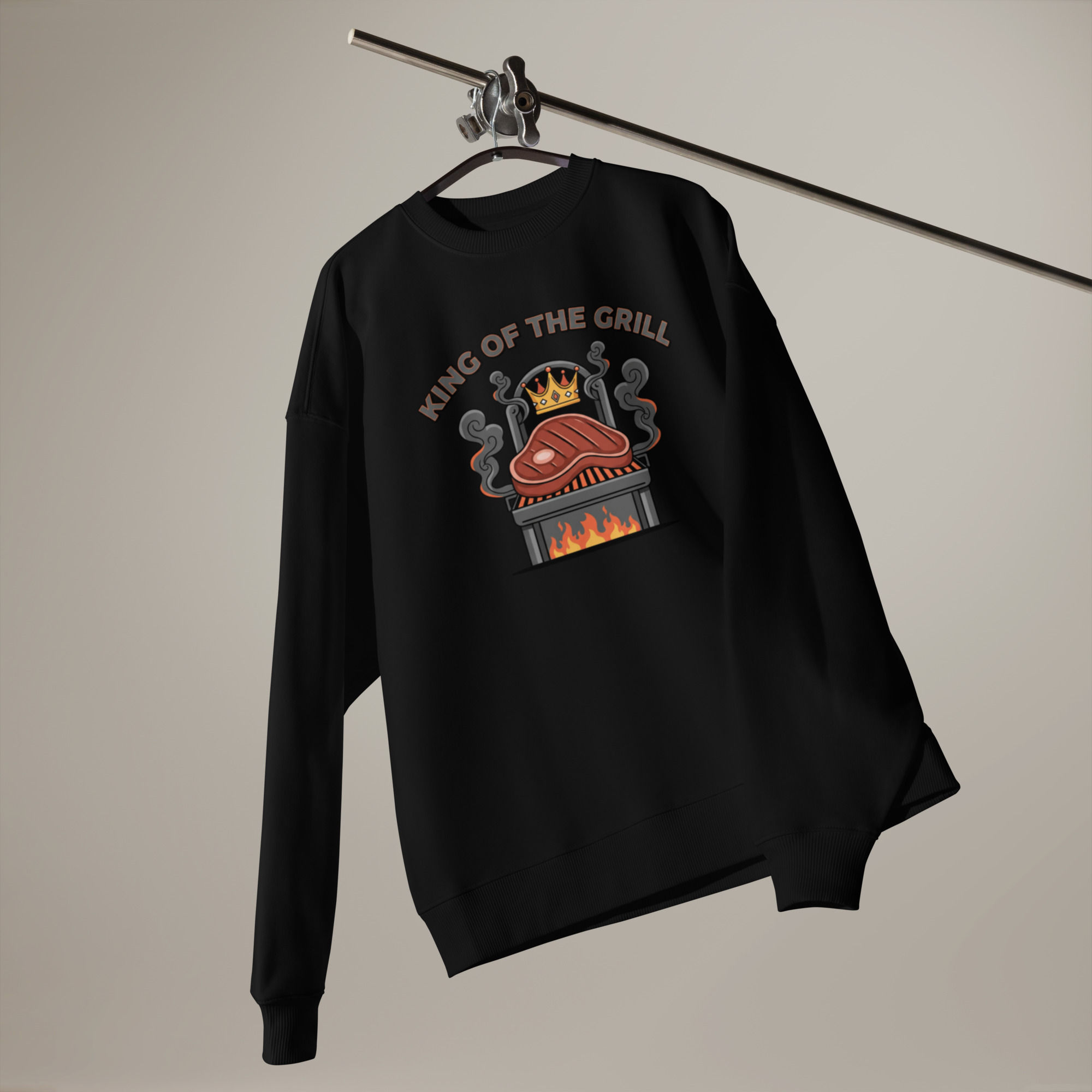 King Of The Grill organic oversized sweatshirt