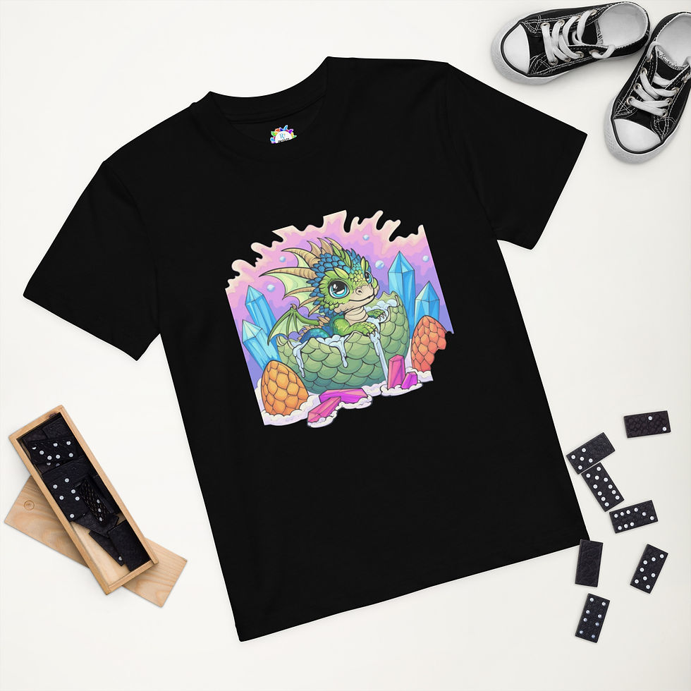 Cute Dragon Organic cotton kids t-shirt