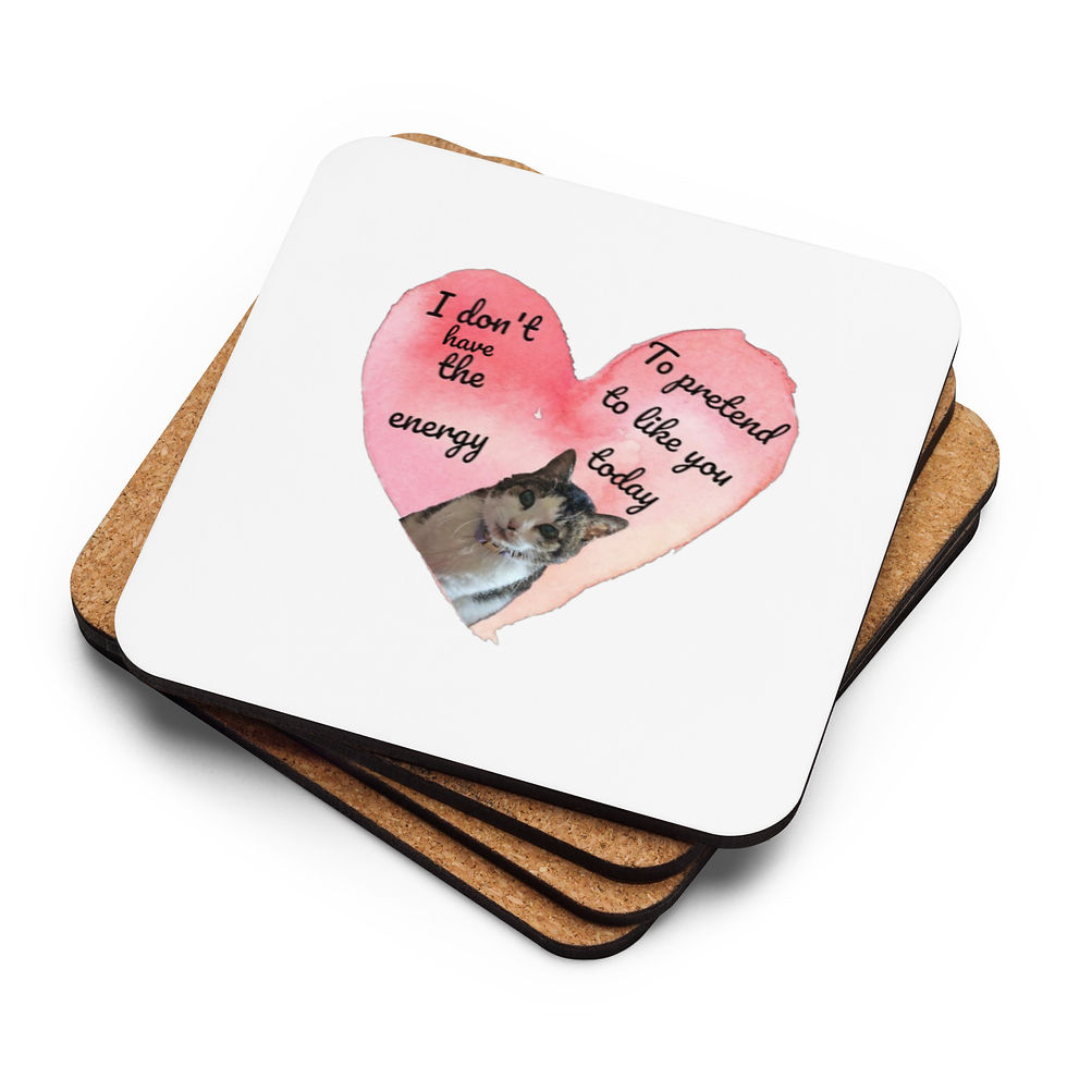 Cat Cork-back coaster