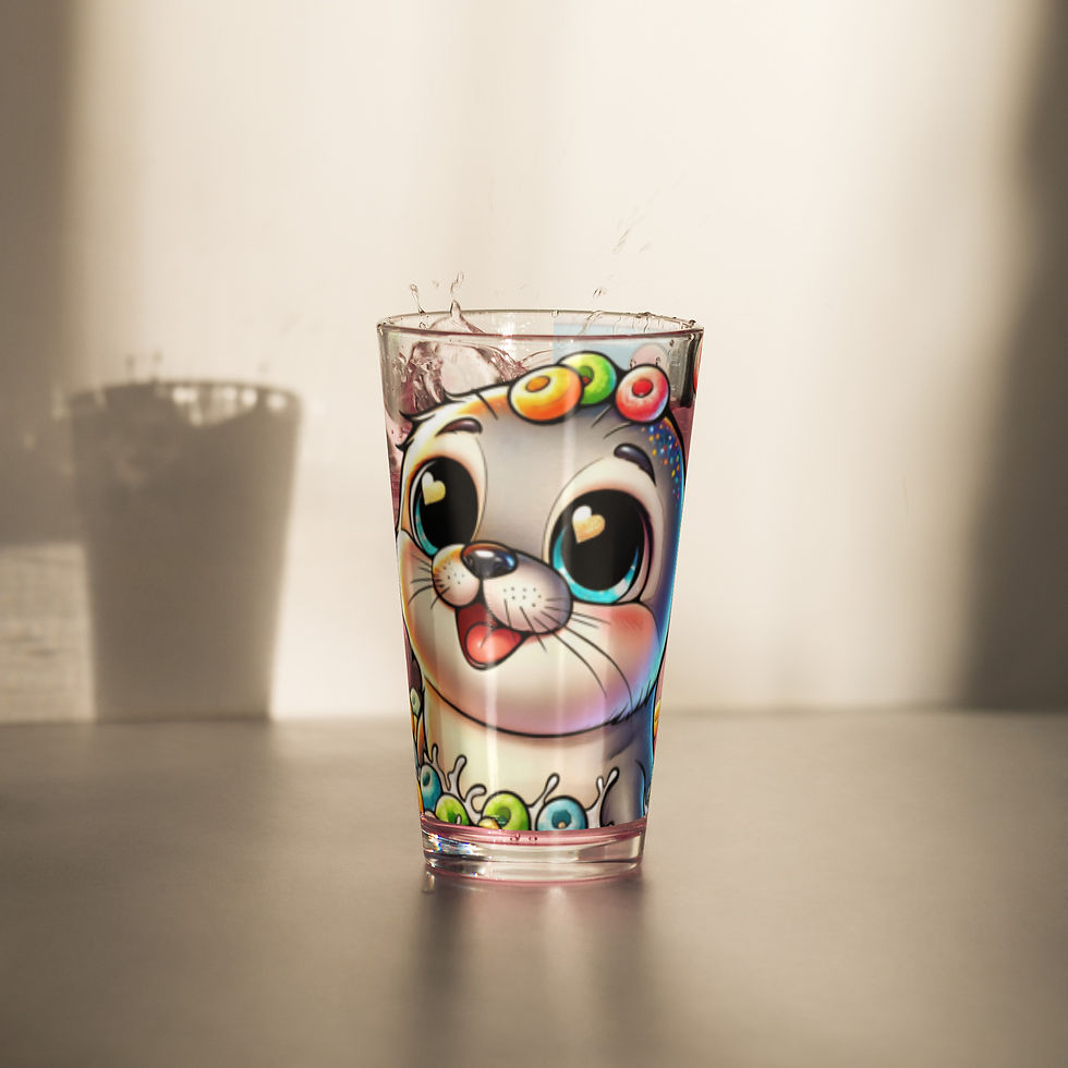 Thumbnail: Seal Shaker pint glass
