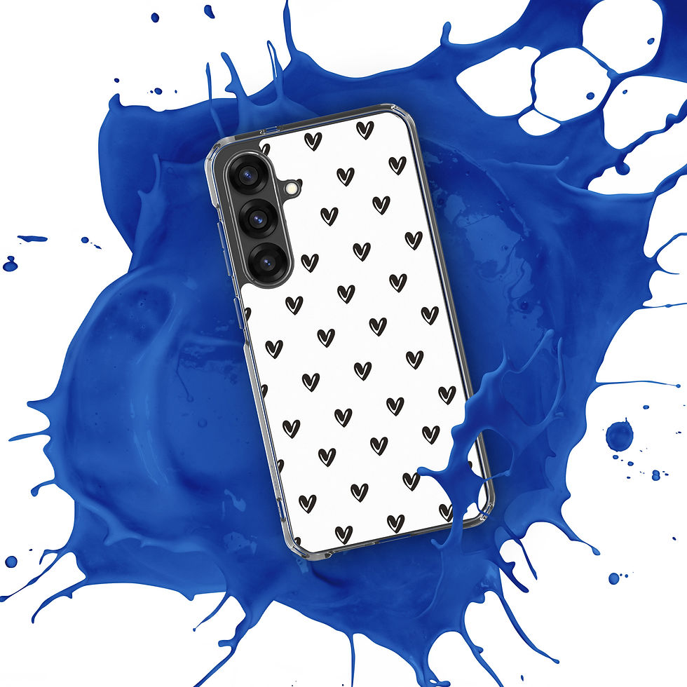 Thumbnail: Black Hearts Clear Case for Samsung®