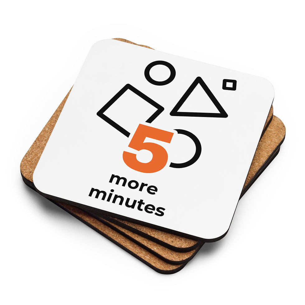 5 More Cork-back coaster