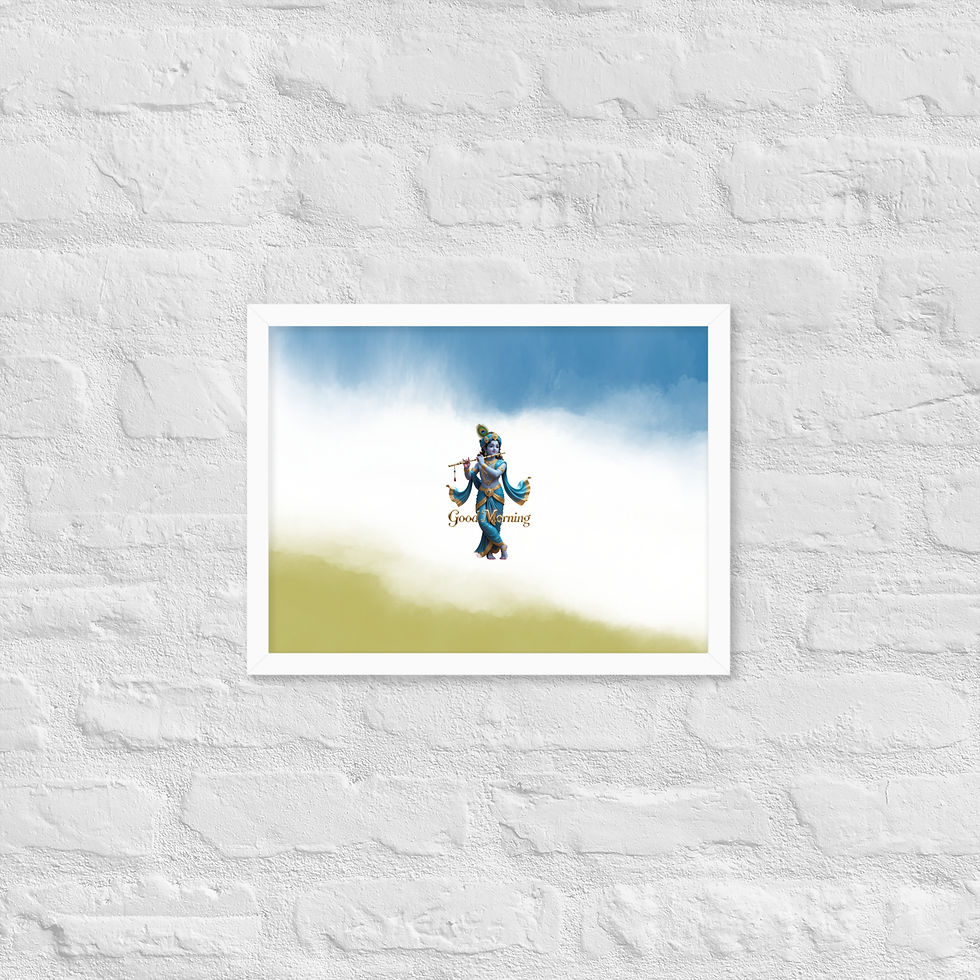 Thumbnail: Good Morning Framed matte paper poster