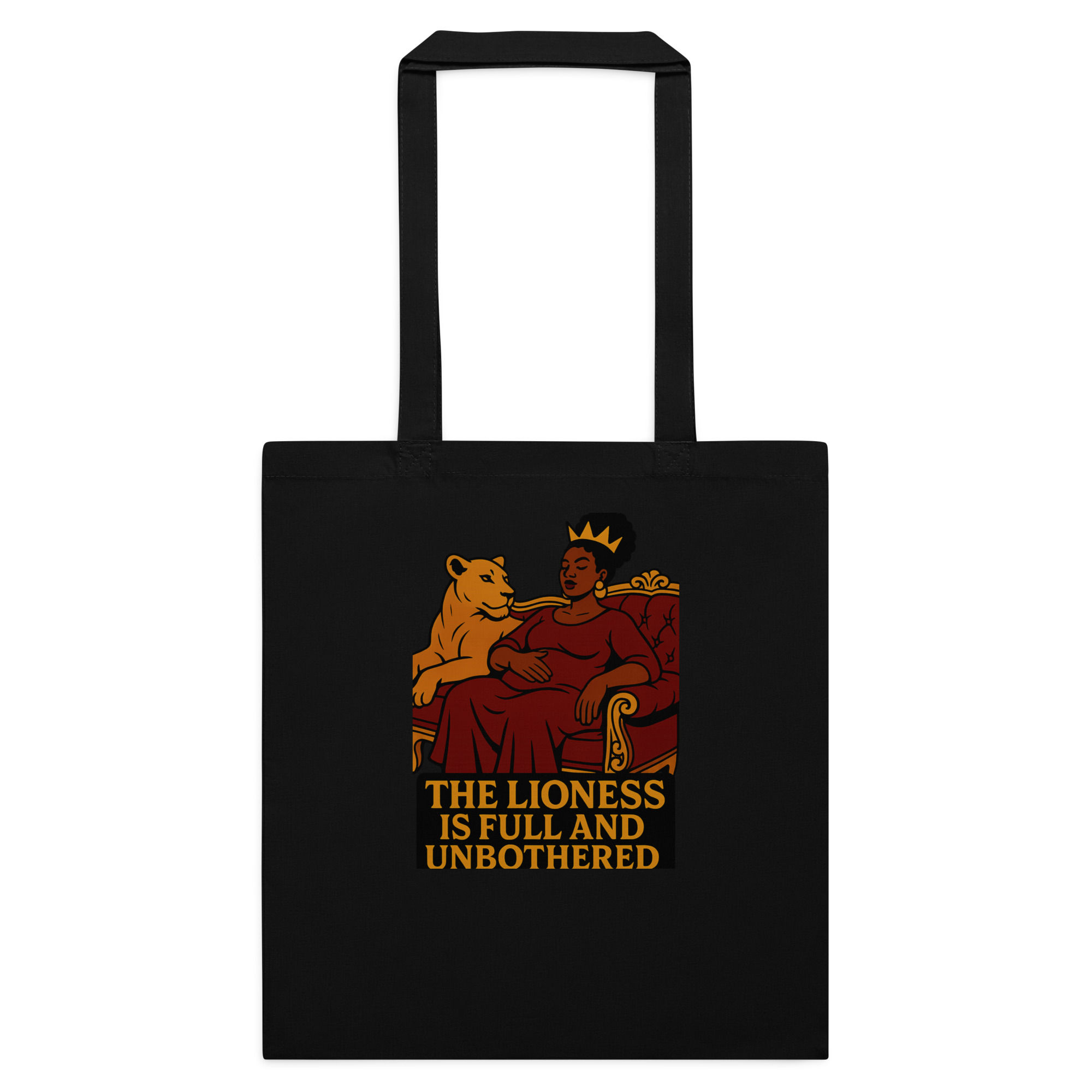 Lioness Cotton color tote bag
