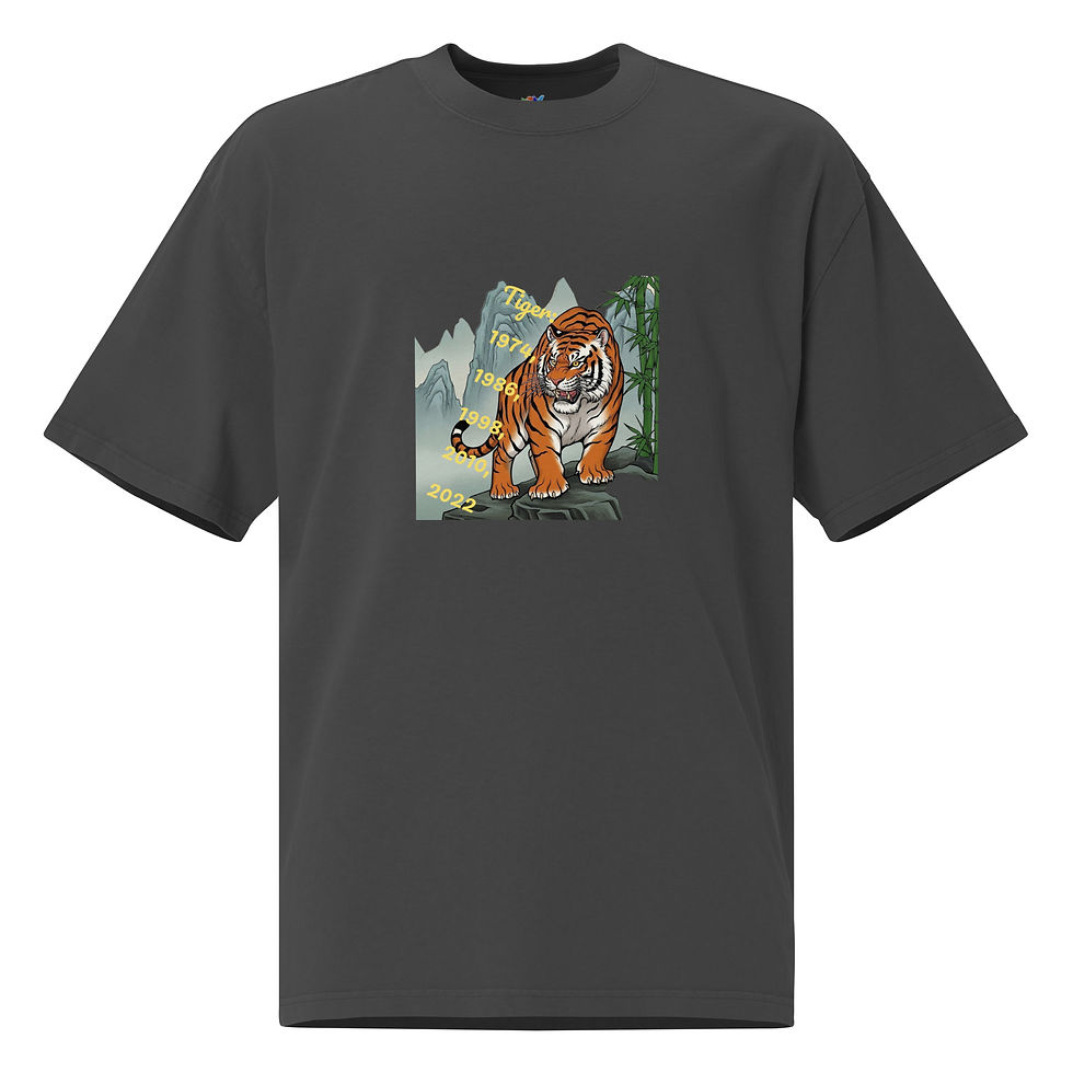 Oversized Dragon faded t-shirt