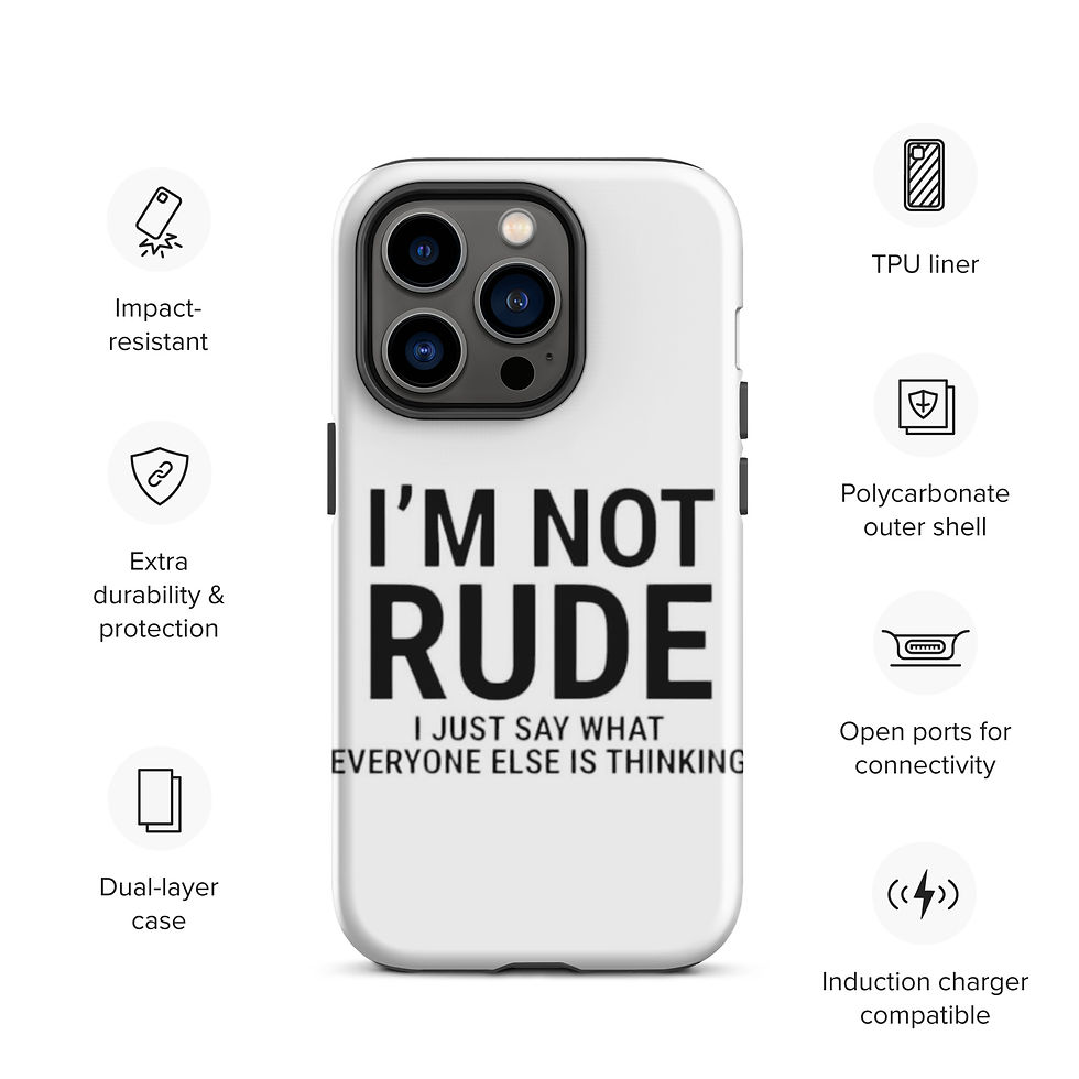 Thumbnail: I'm Not Rude Tough Case for iPhone®