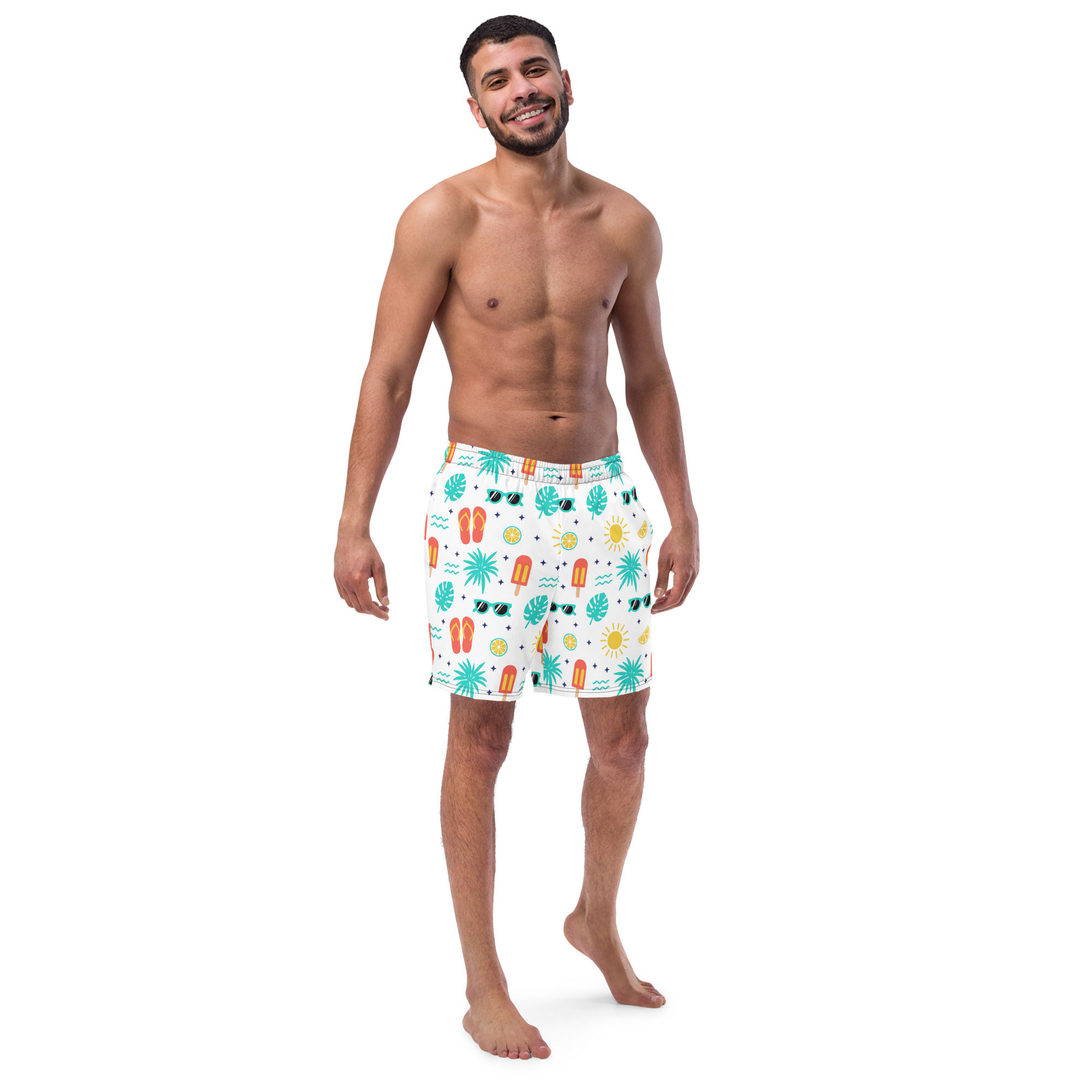 Beach Vibes Recycled Swim Trunks