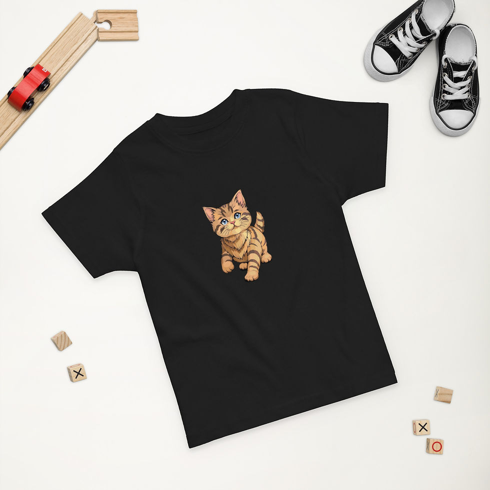 Toddler Kitten jersey t-shirt