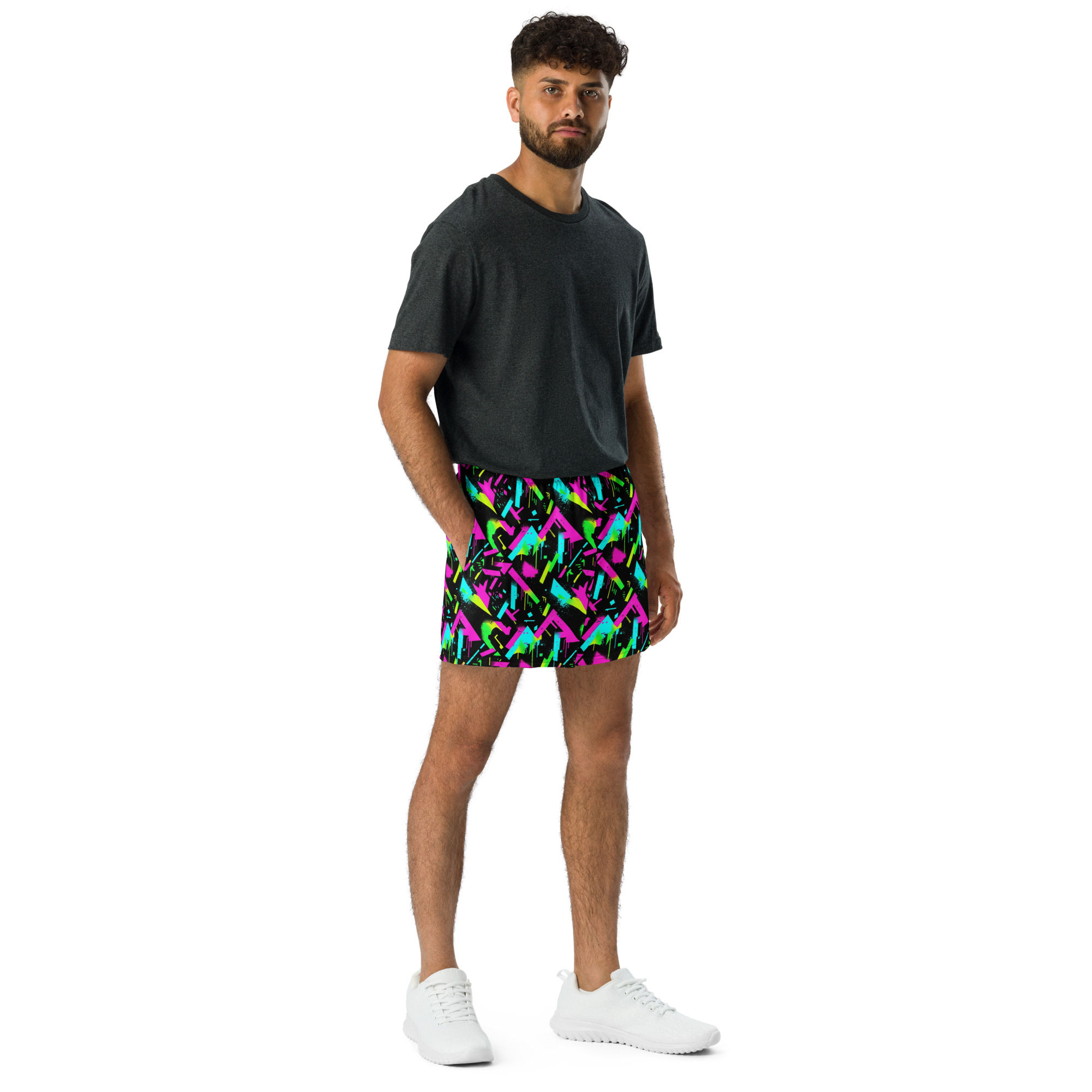 Bright Print All-Over Print Unisex Athletic Shorts