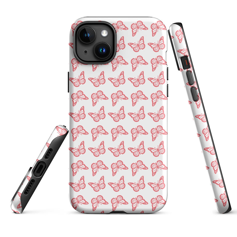 Thumbnail: Pink Butterfly Tough Case for iPhone®