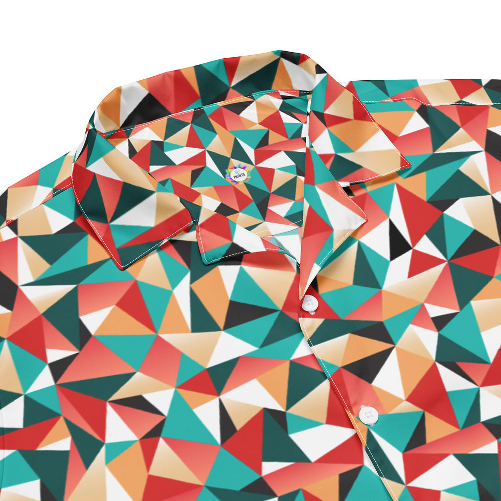 Men's Kaleidoscope button shirt