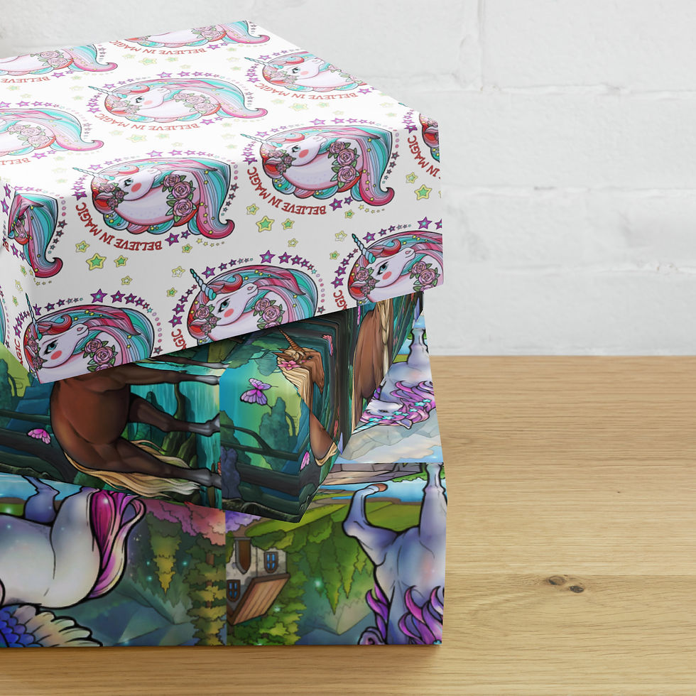 Unicorn Wrapping paper sheets