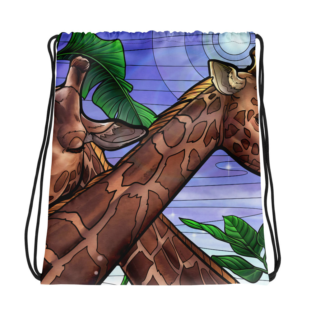Giraffe Drawstring bag