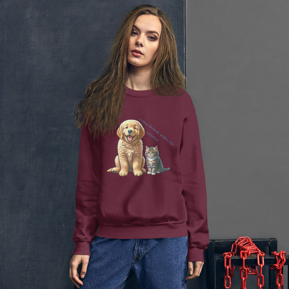 Thumbnail: Women's Crazy Friends Sweatshirt