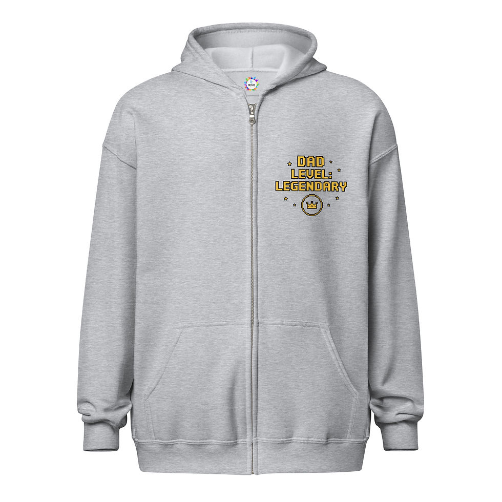 Thumbnail: Dad Level Legendary heavy blend zip hoodie