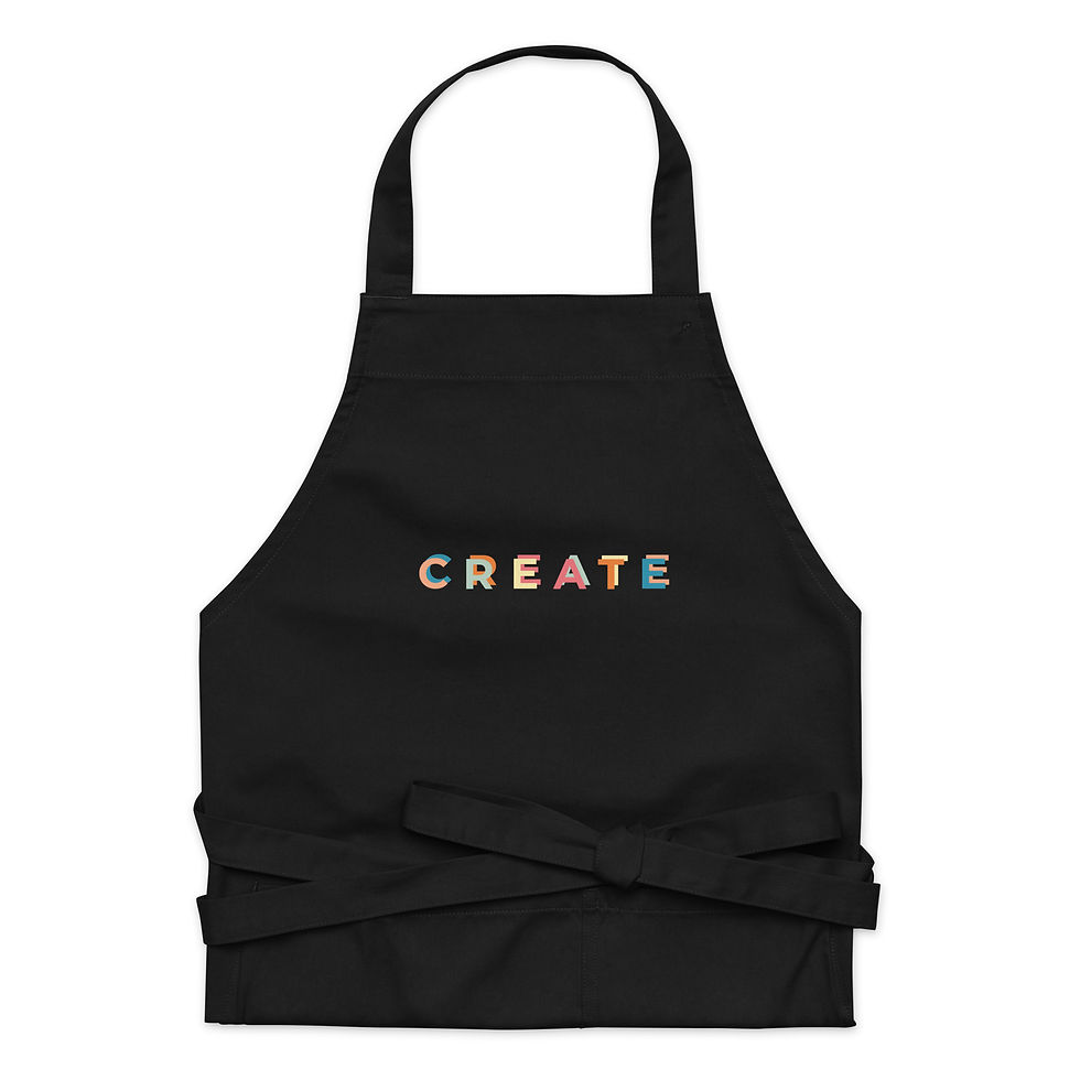 Organic Create cotton apron