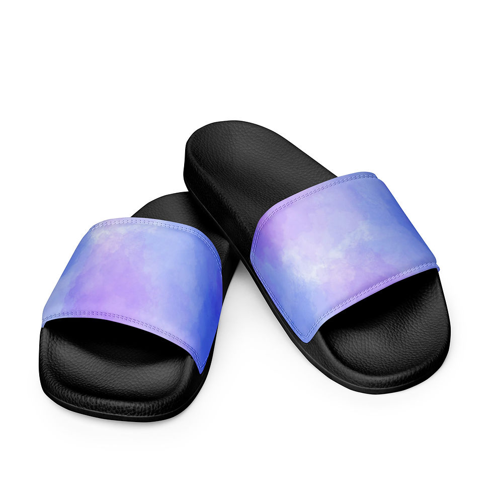 Women's Purple and Blue Watercolour slides