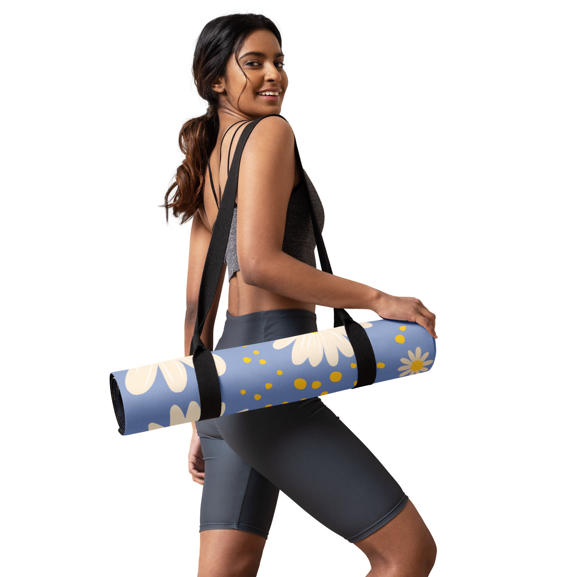 Blue Daisy Yoga mat