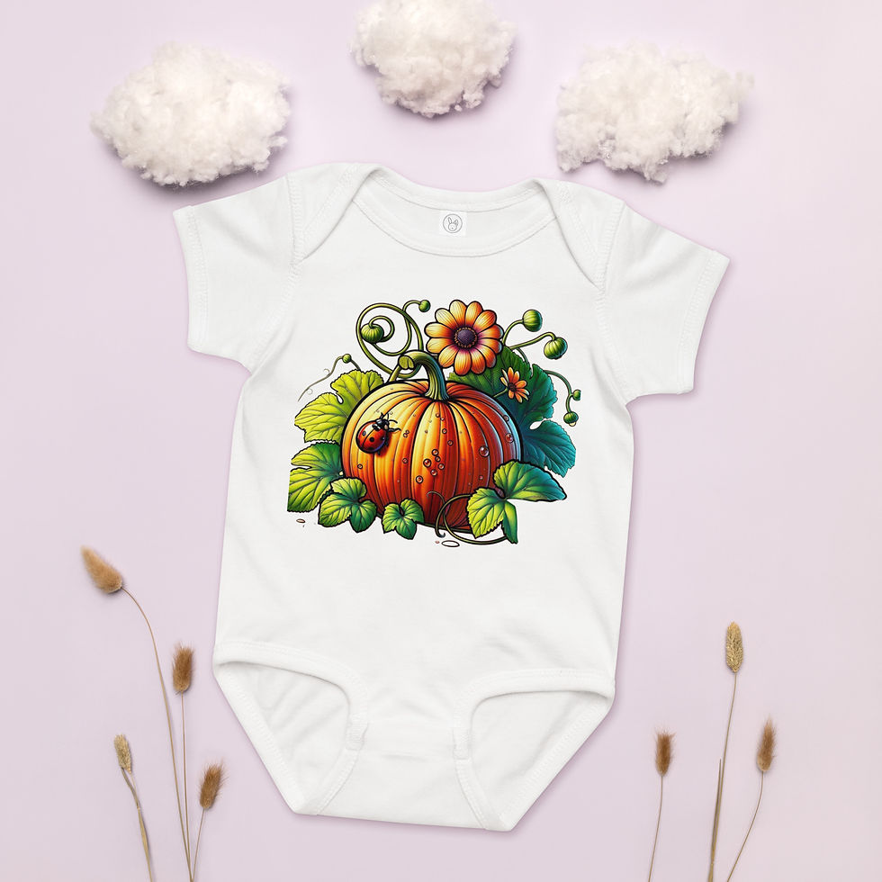 Thumbnail: Baby Pumpkin jersey bodysuit
