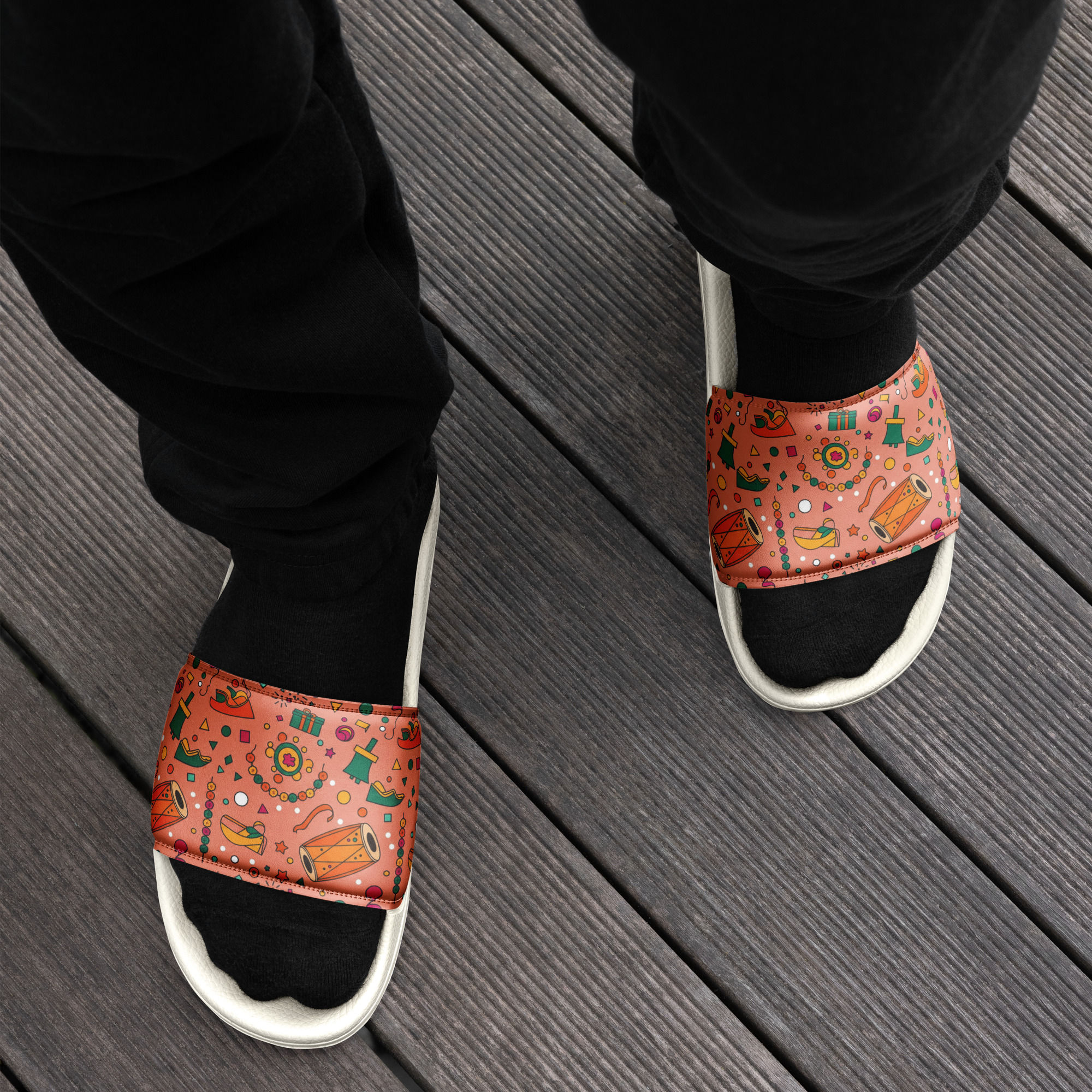 Indian Bright Themed Men’s slides