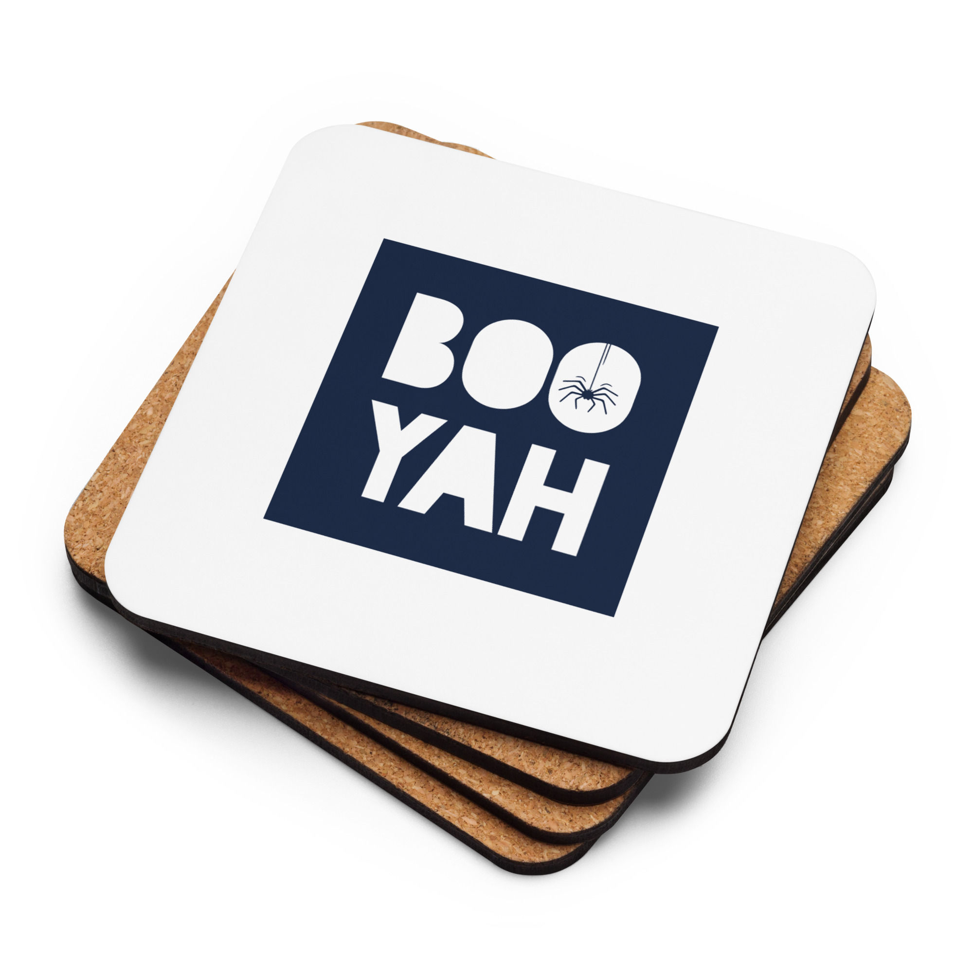 Boo Yah Cork-back coaster