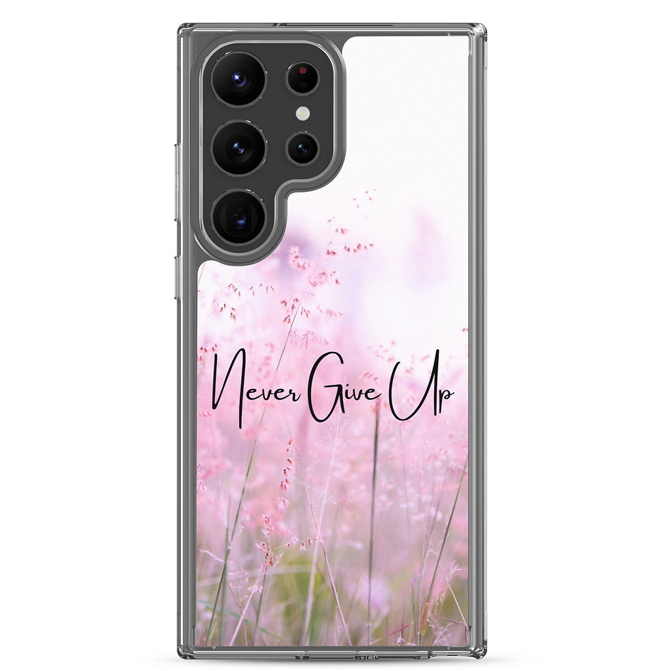 Thumbnail: Never Give Up Clear Case for Samsung®
