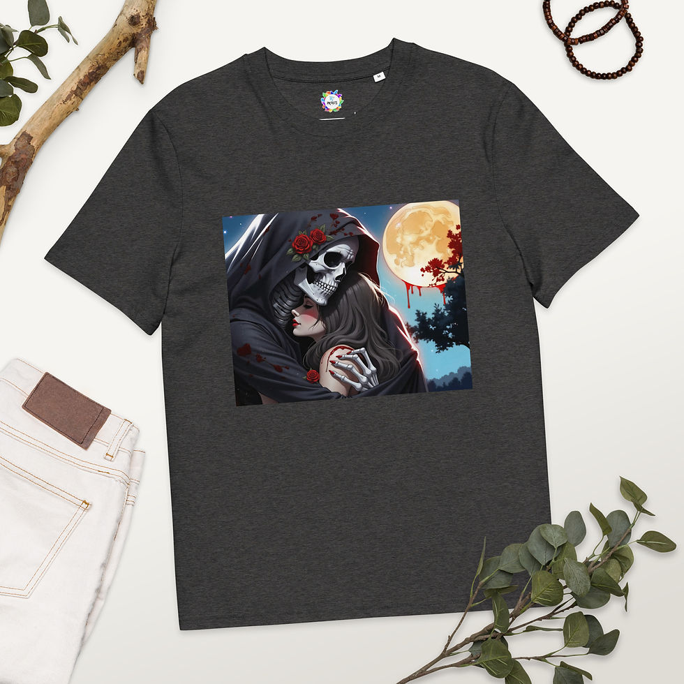 Thumbnail: Unisex organic Skeleton cotton t-shirt