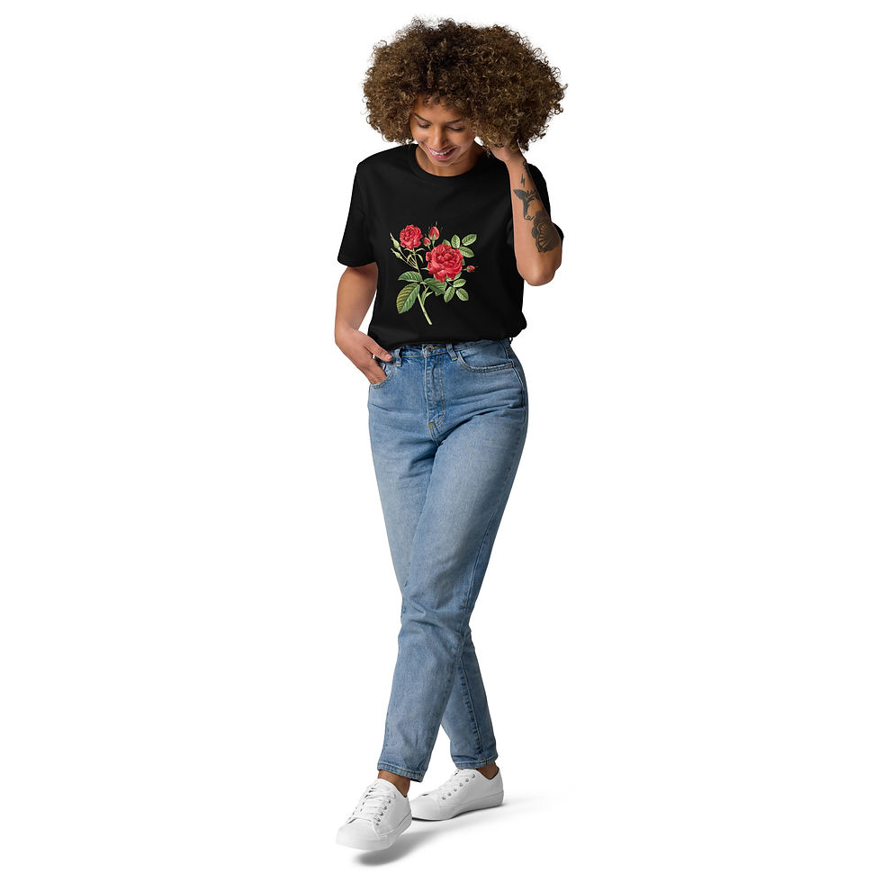 Red Flower organic cotton t-shirt