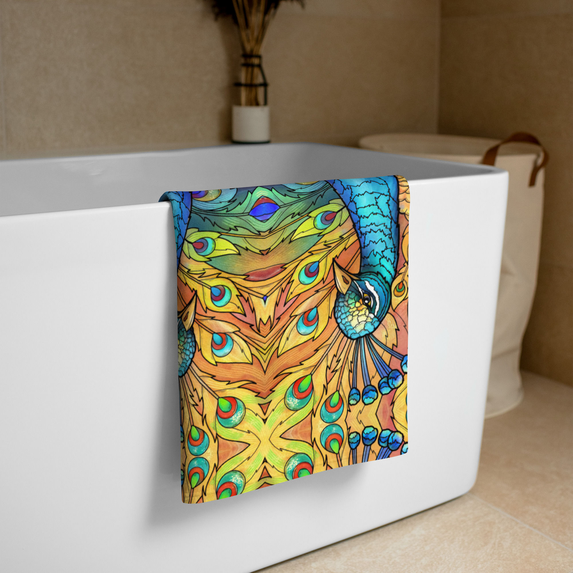 Peacock Towel