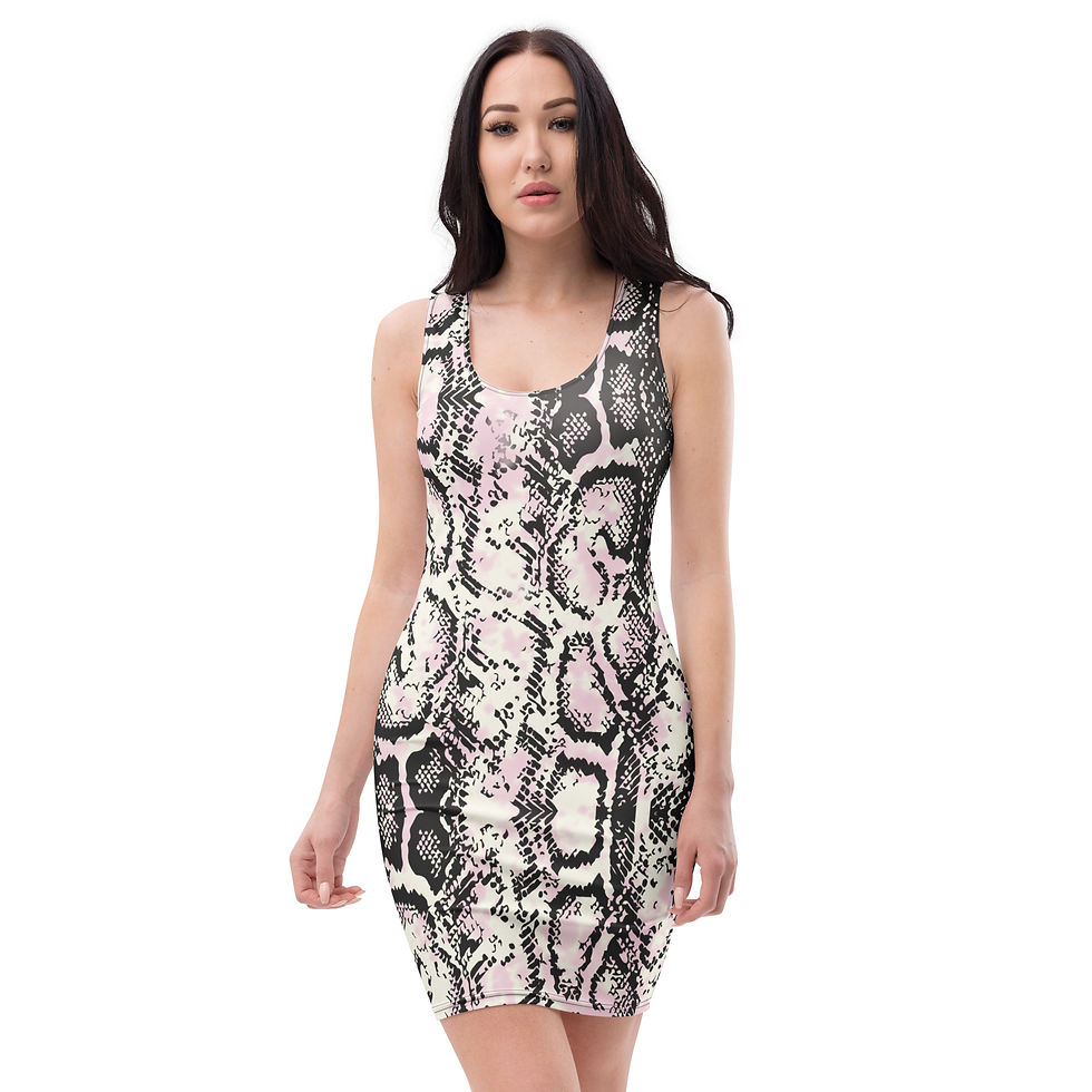 Snake Print Bodycon dress