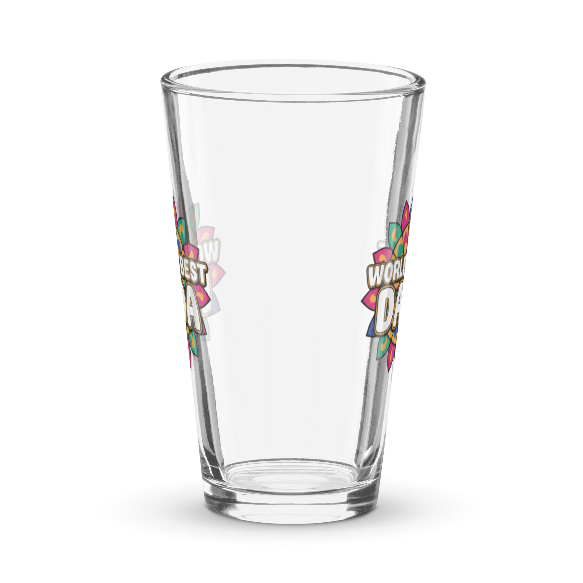 World Best Dada Shaker pint glass