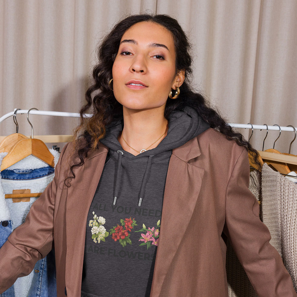 Thumbnail: Flowers eco raglan hoodie