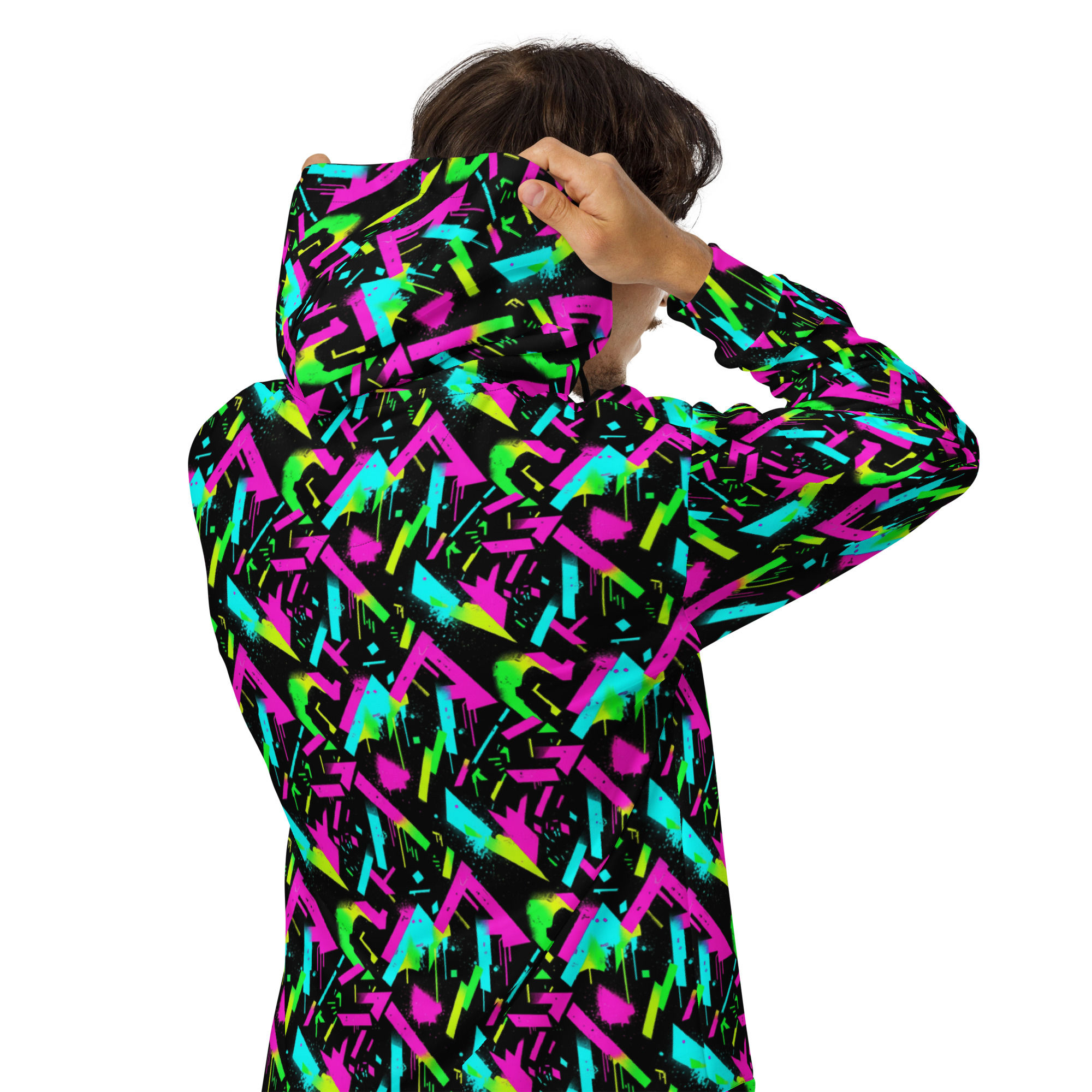 Bright Print zip hoodie