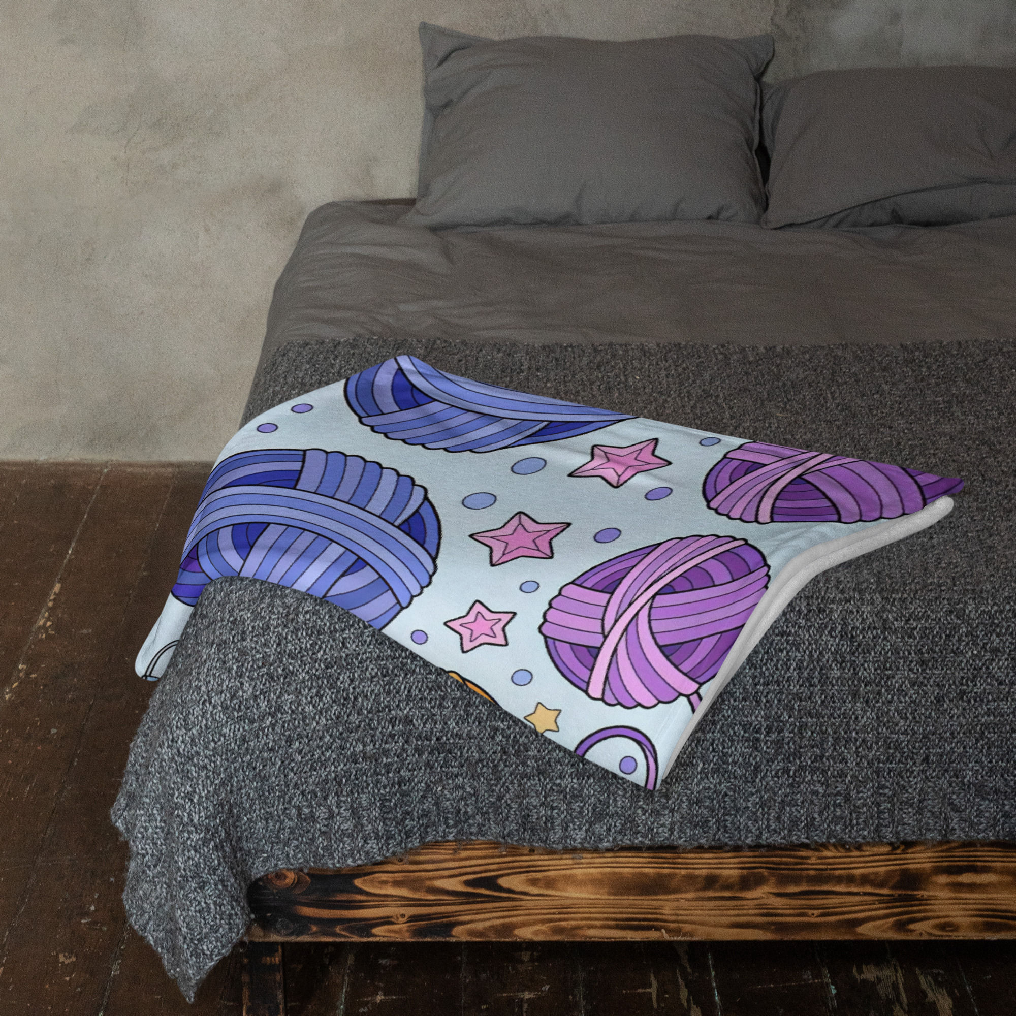 Knitting Throw Blanket