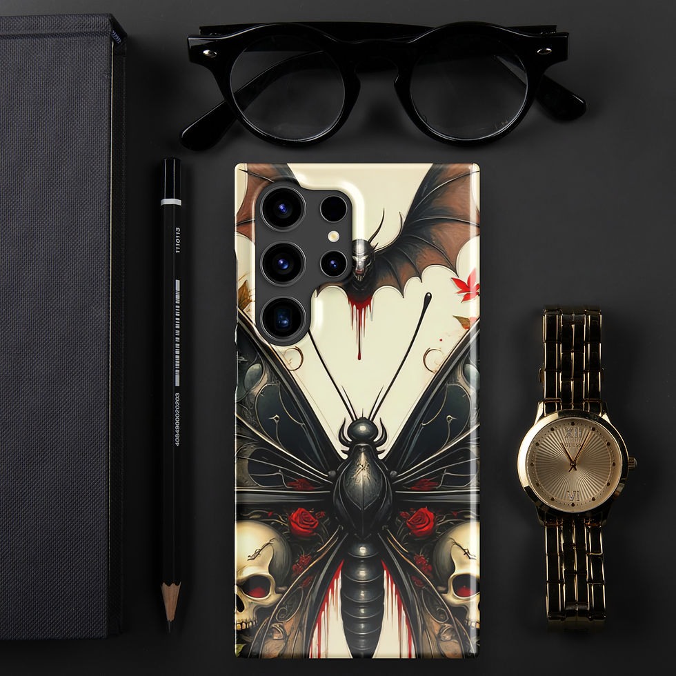 Thumbnail: Skull Butterfly Snap case for Samsung®