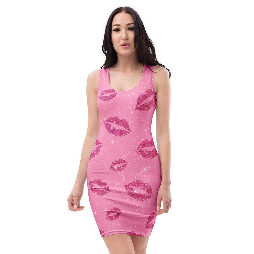 Pink Lips Bodycon dress