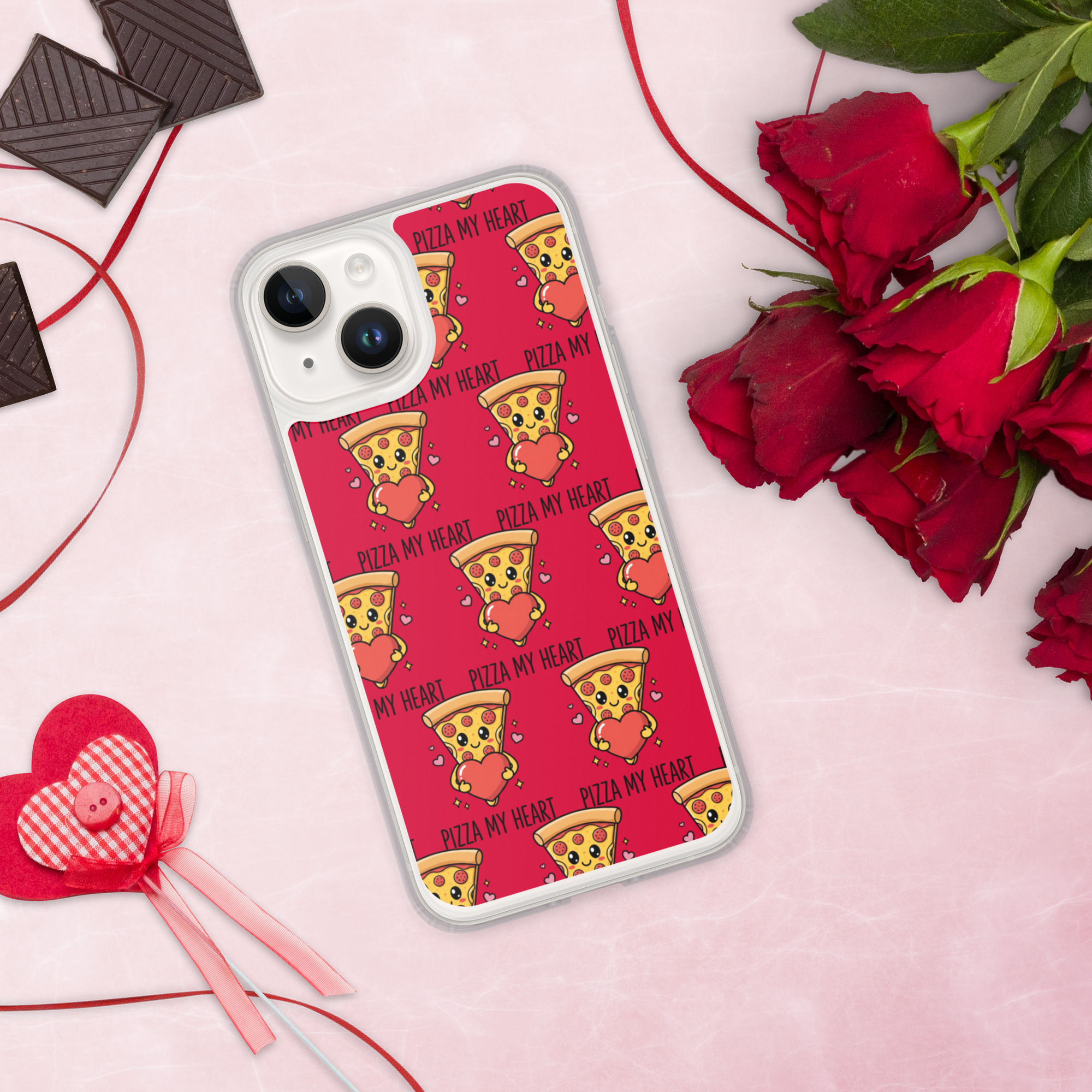 Pizza My Heart MagSafe® clear case for iPhone®