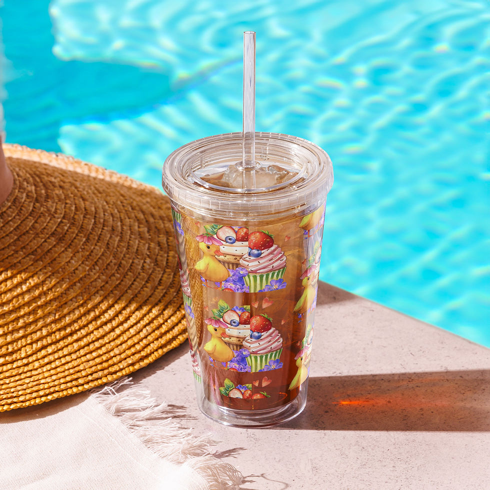 Chick Clear plastic tumbler