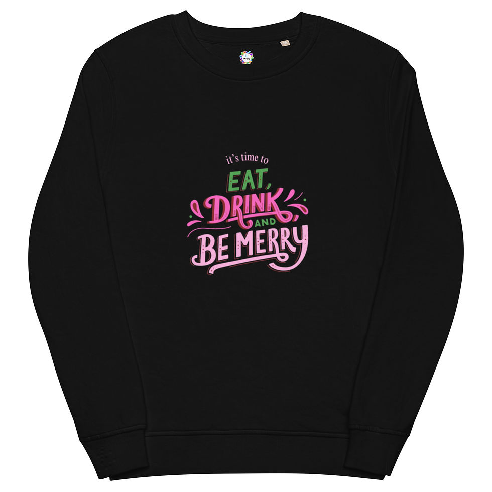 Be Merry Unisex organic sweatshirt