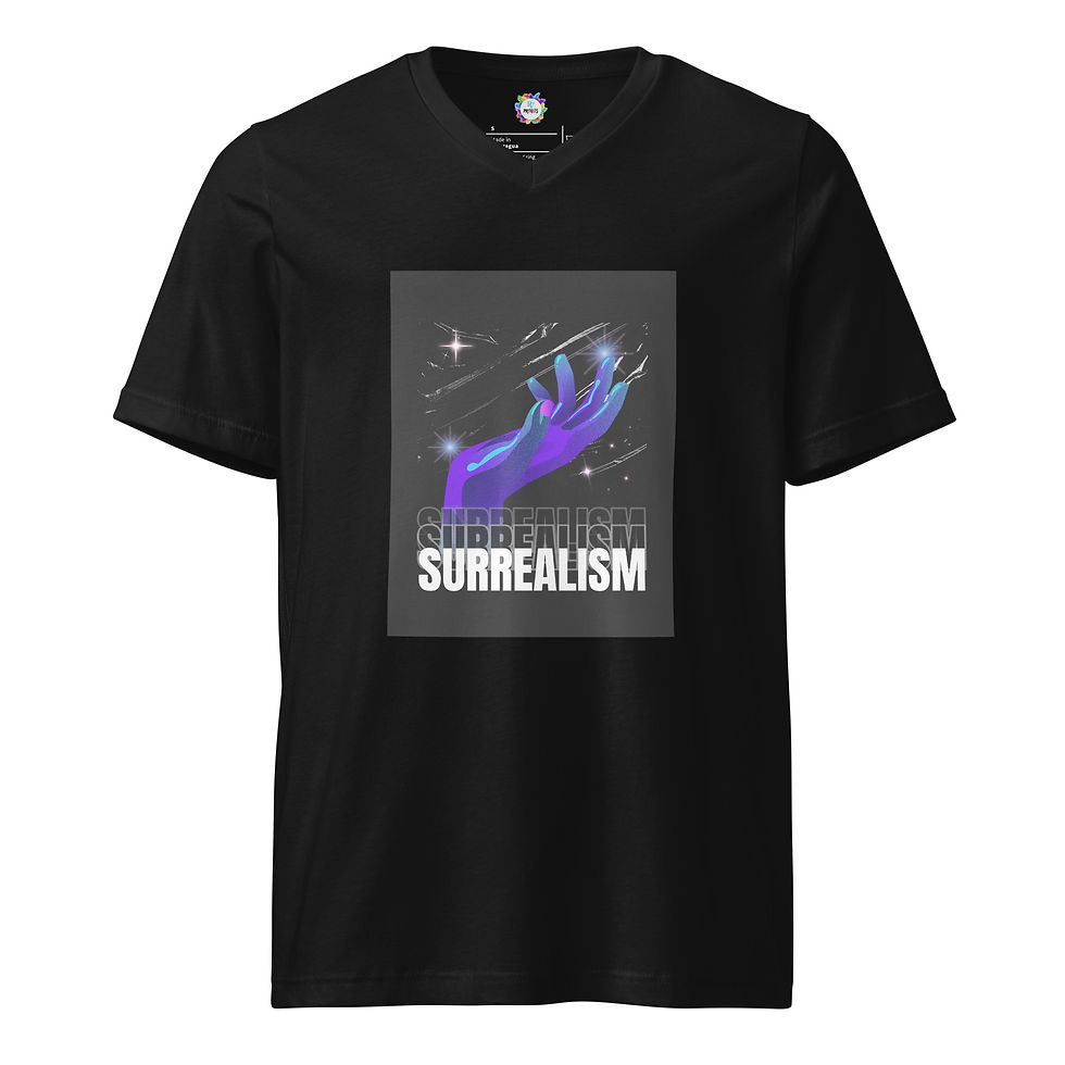 Surrealism Unisex Short Sleeve V-Neck T-Shirt