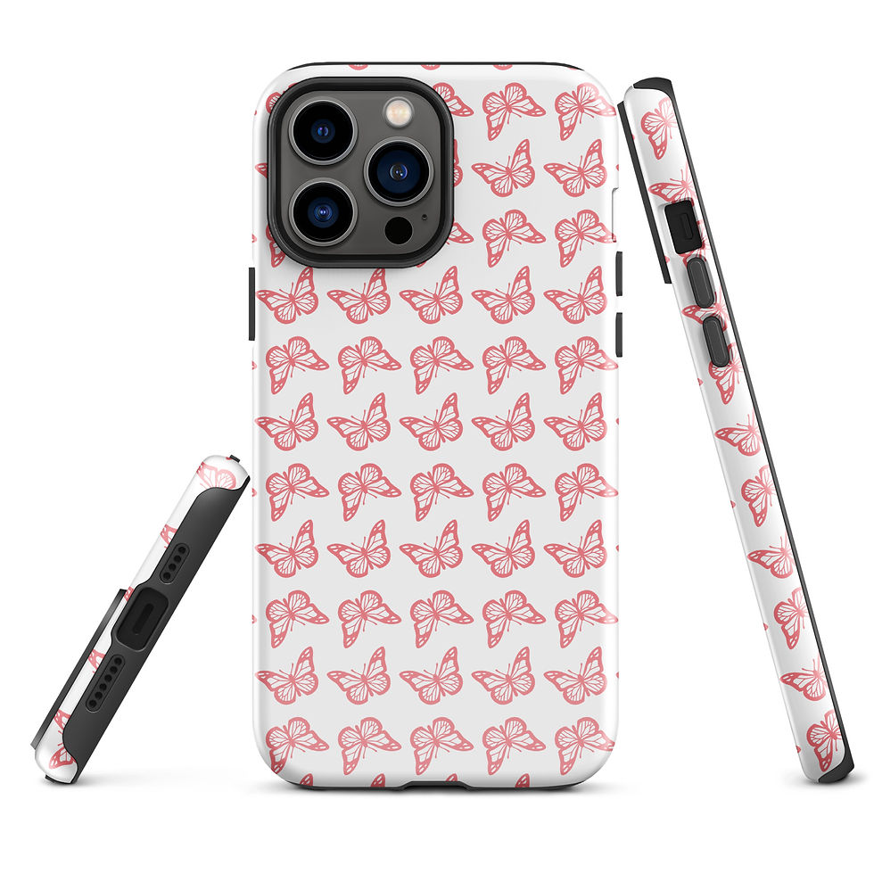 Thumbnail: Pink Butterfly Tough Case for iPhone®