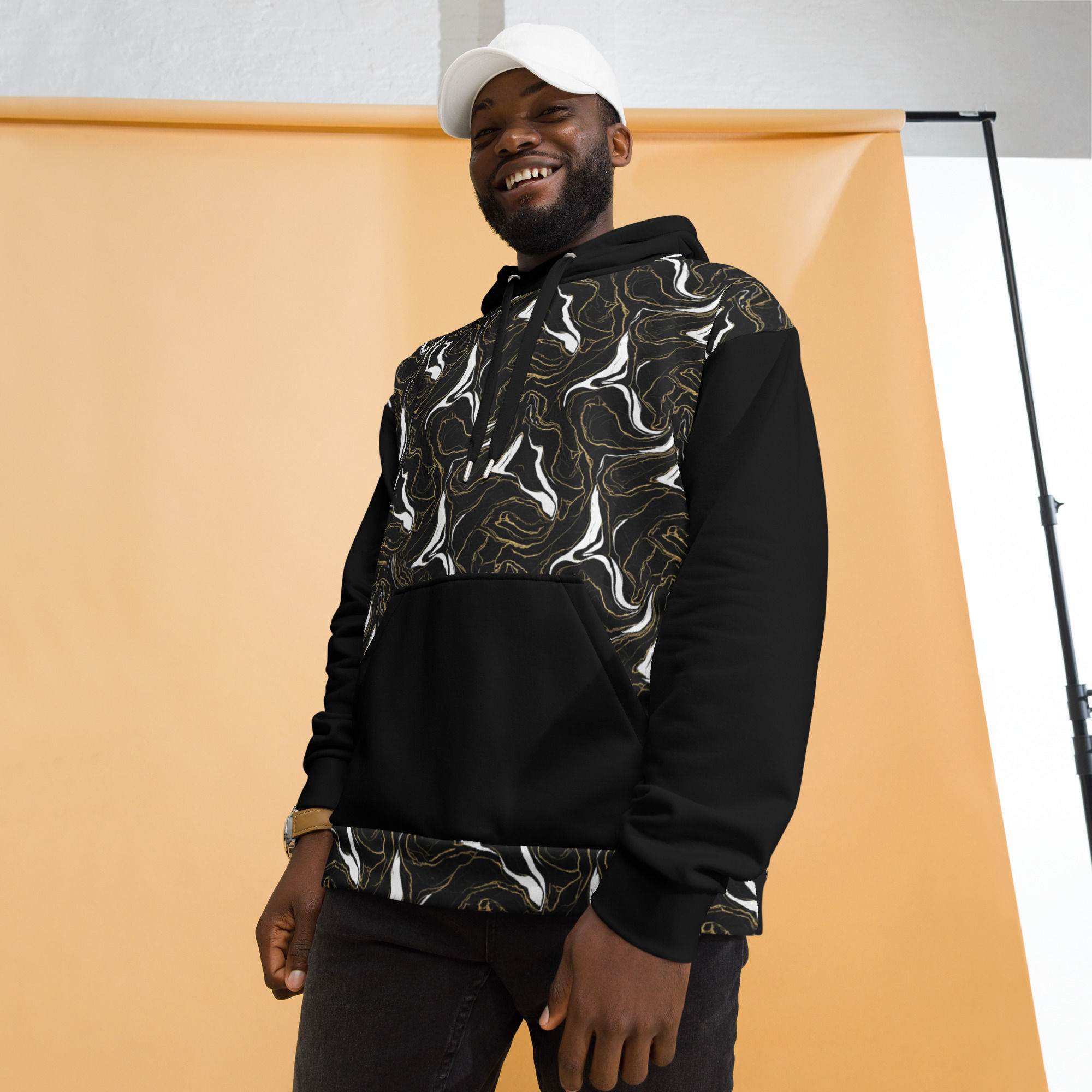 Gold Marble Unisex Hoodie