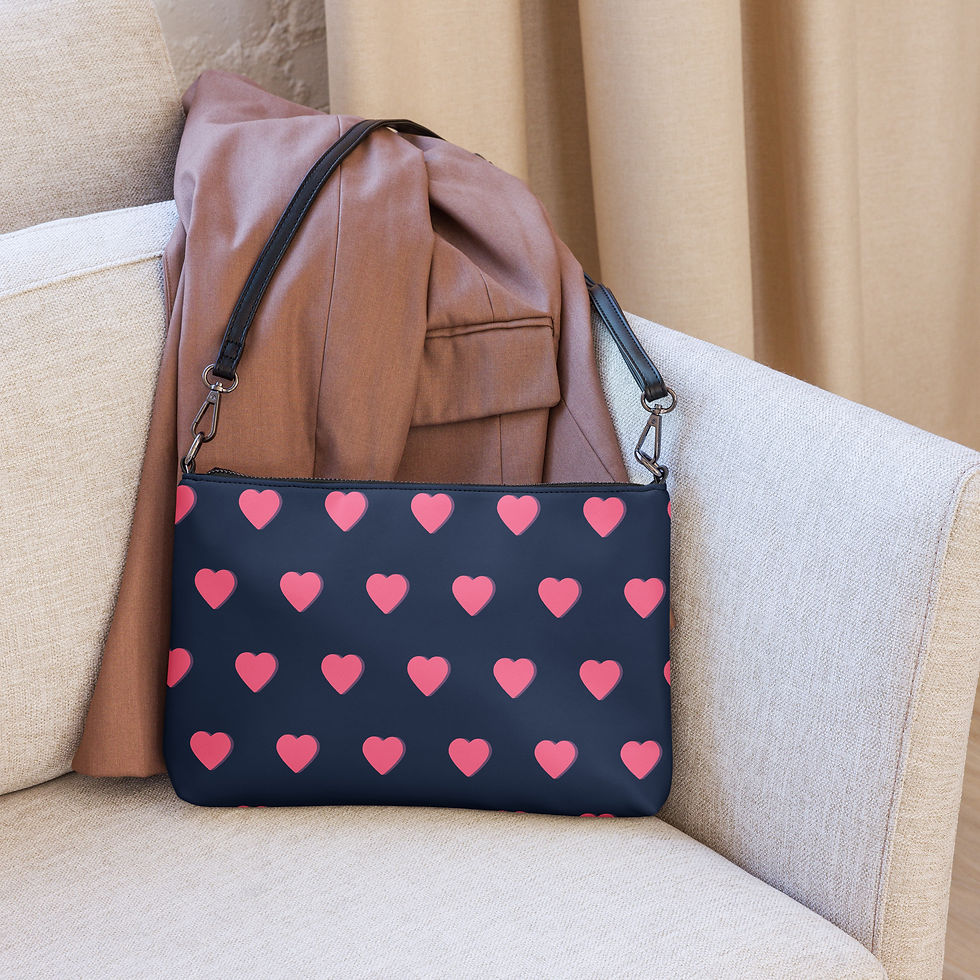Pink Heart Crossbody bag