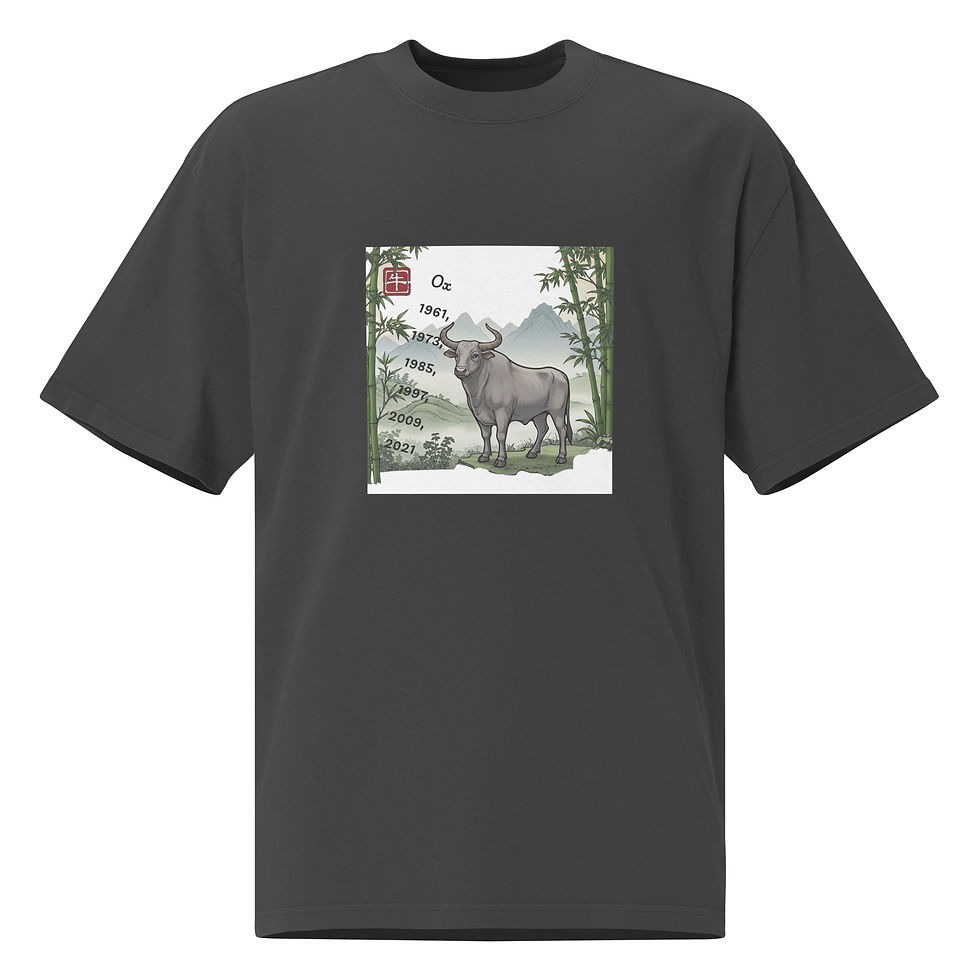 Oversized Ox faded t-shirt
