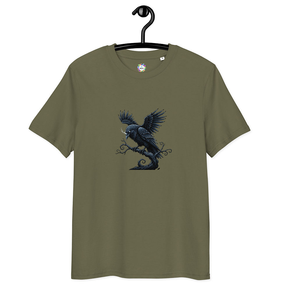Thumbnail: Crow Unisex organic cotton t-shirt