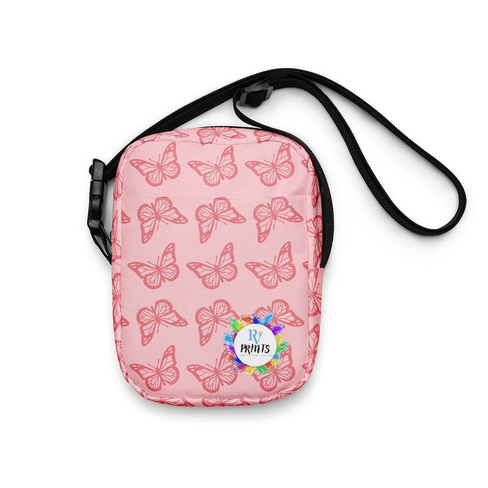 Thumbnail: Pink Butterfly Utility crossbody bag