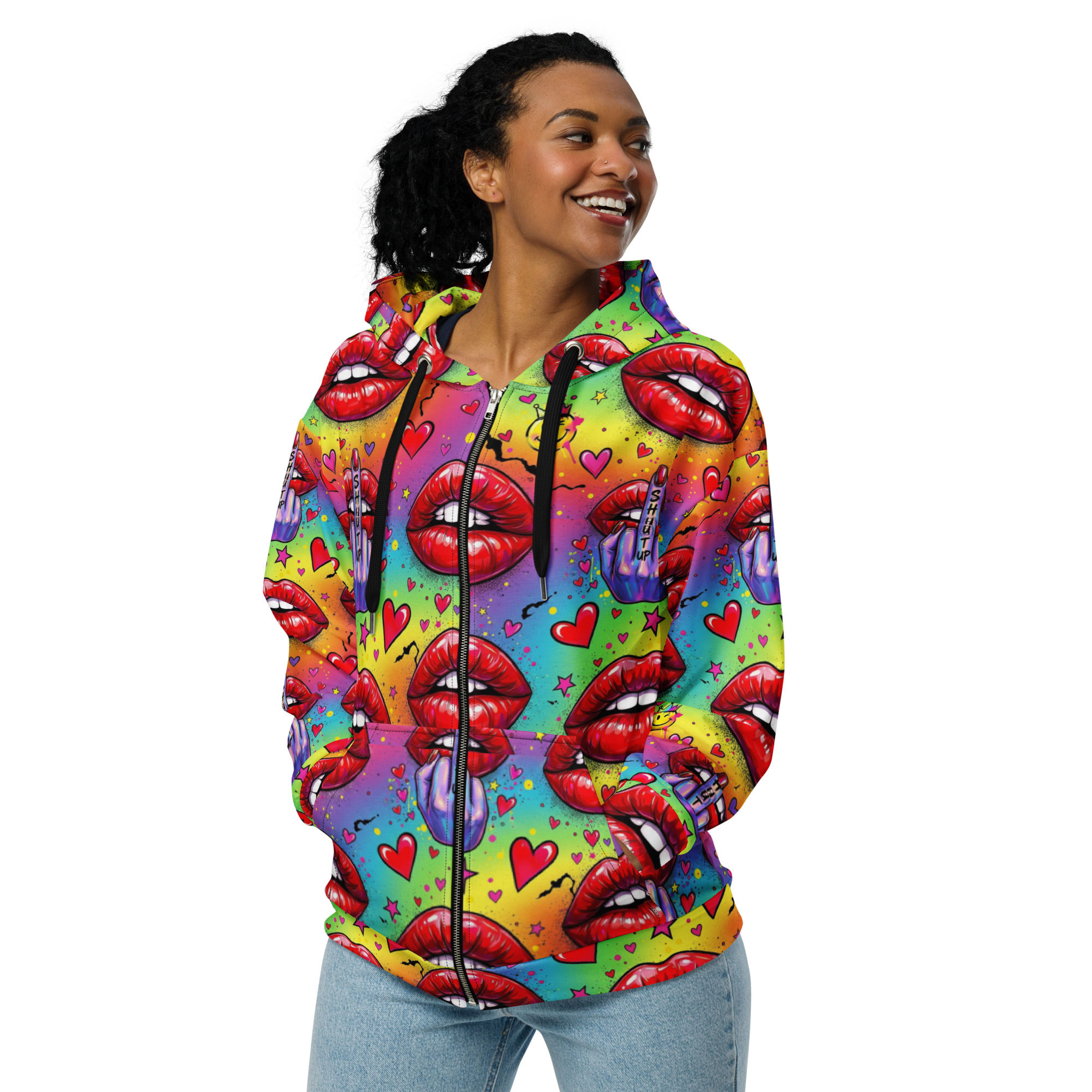 Shut Up Unisex zip hoodie